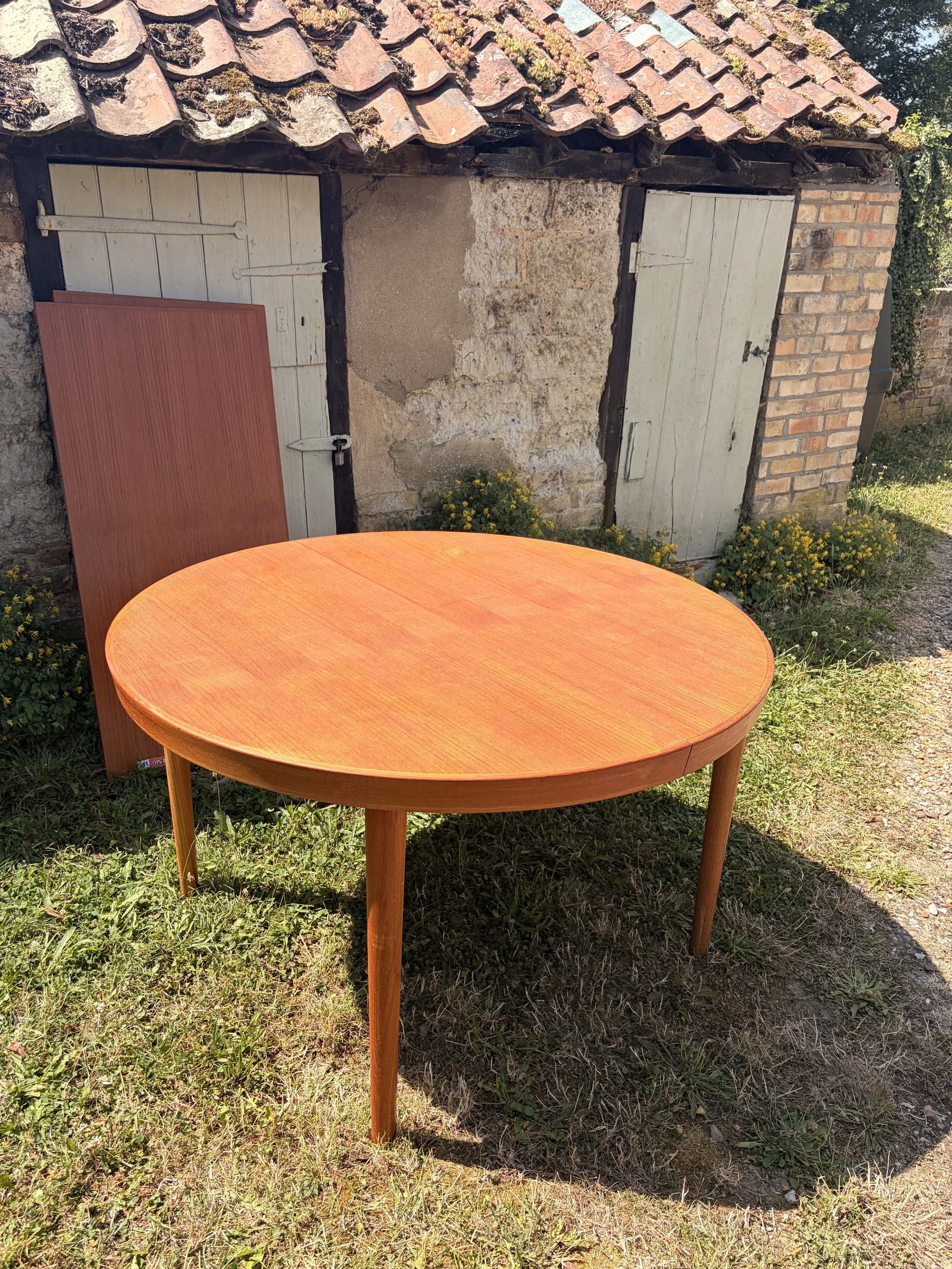 Vintage Danish Teak Extending Dining Table By Johannes Andersen For Udlum Mobelfabrik Denmark