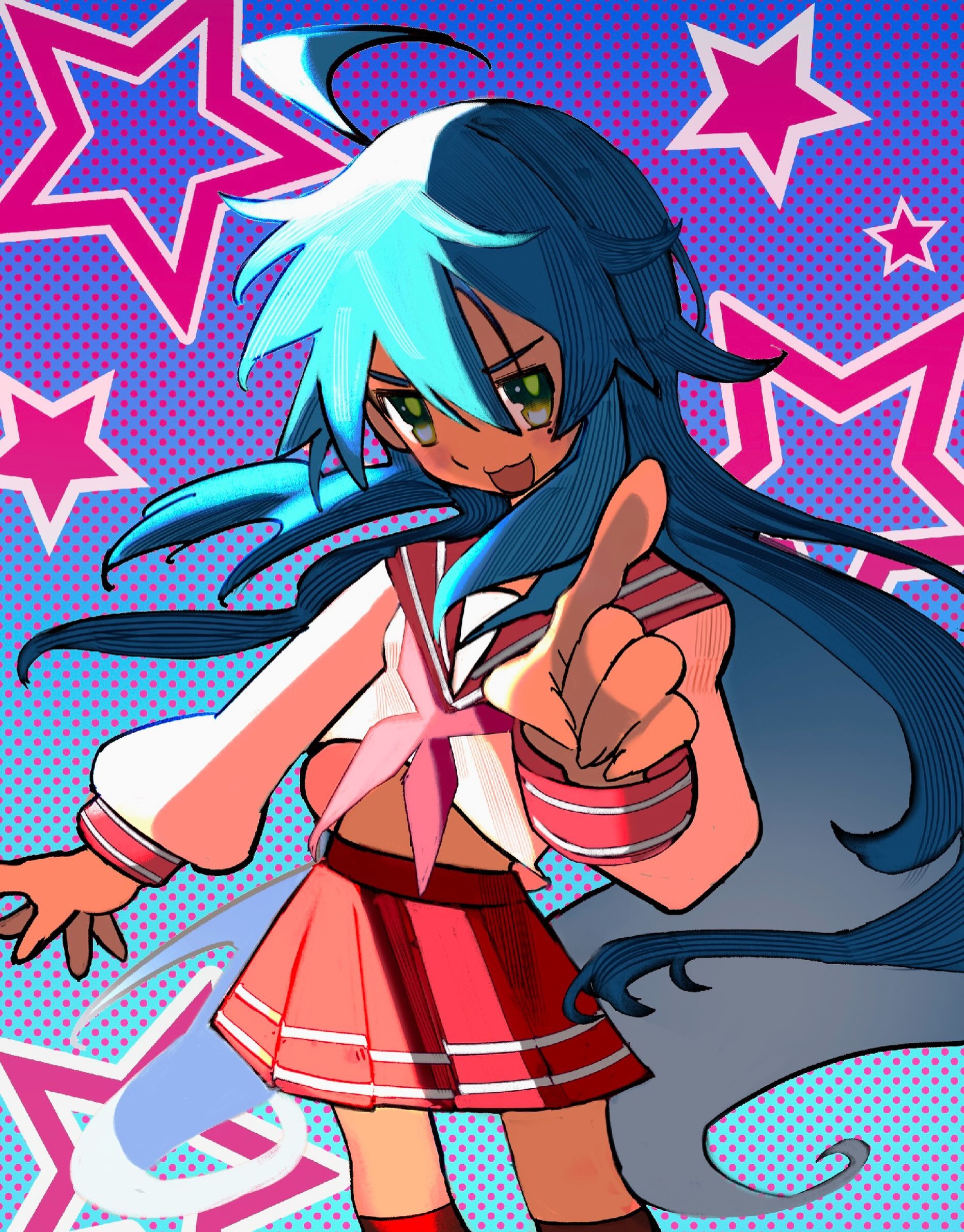 Drew this stinky weeb child 🥹💙
I miss 2006-2012 kyo-ani! So im doing a kyoani set!! 

#luckystar #konataizumi #kyotoanimation