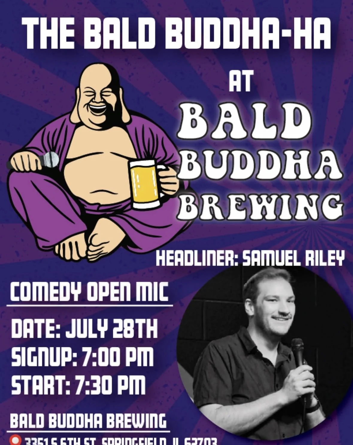 The Bald Buddha-ha @ Bald Buddha Brewing - Comedy Open Mic