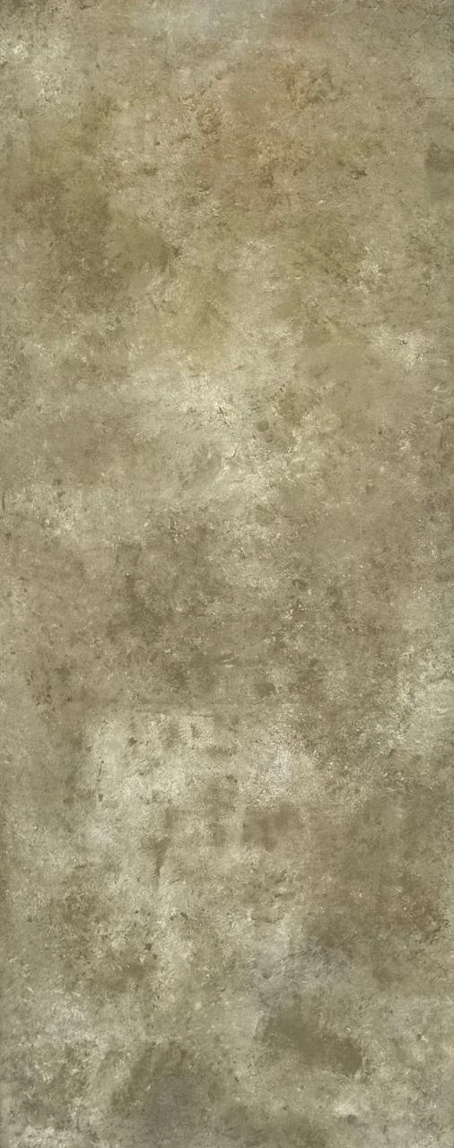 Superficie de piso de baldosas de cerámica de color beige con textura envejecida.
