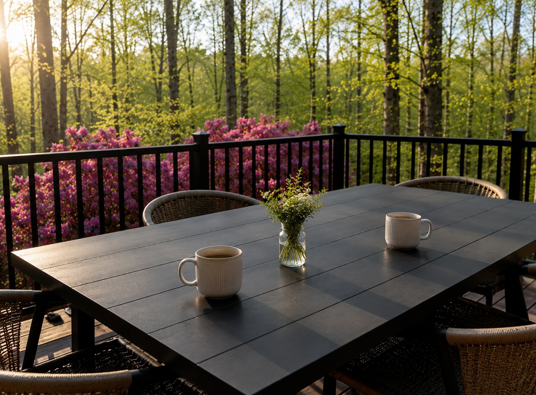 More Than a Vacation. A Place to Reconnect.

Some of the best moments are the simple ones. A quiet morning, a cup of coffee, and time spent with the people you love, surrounded by trees, fresh air, and the privacy to relax at your own pace.

That's w