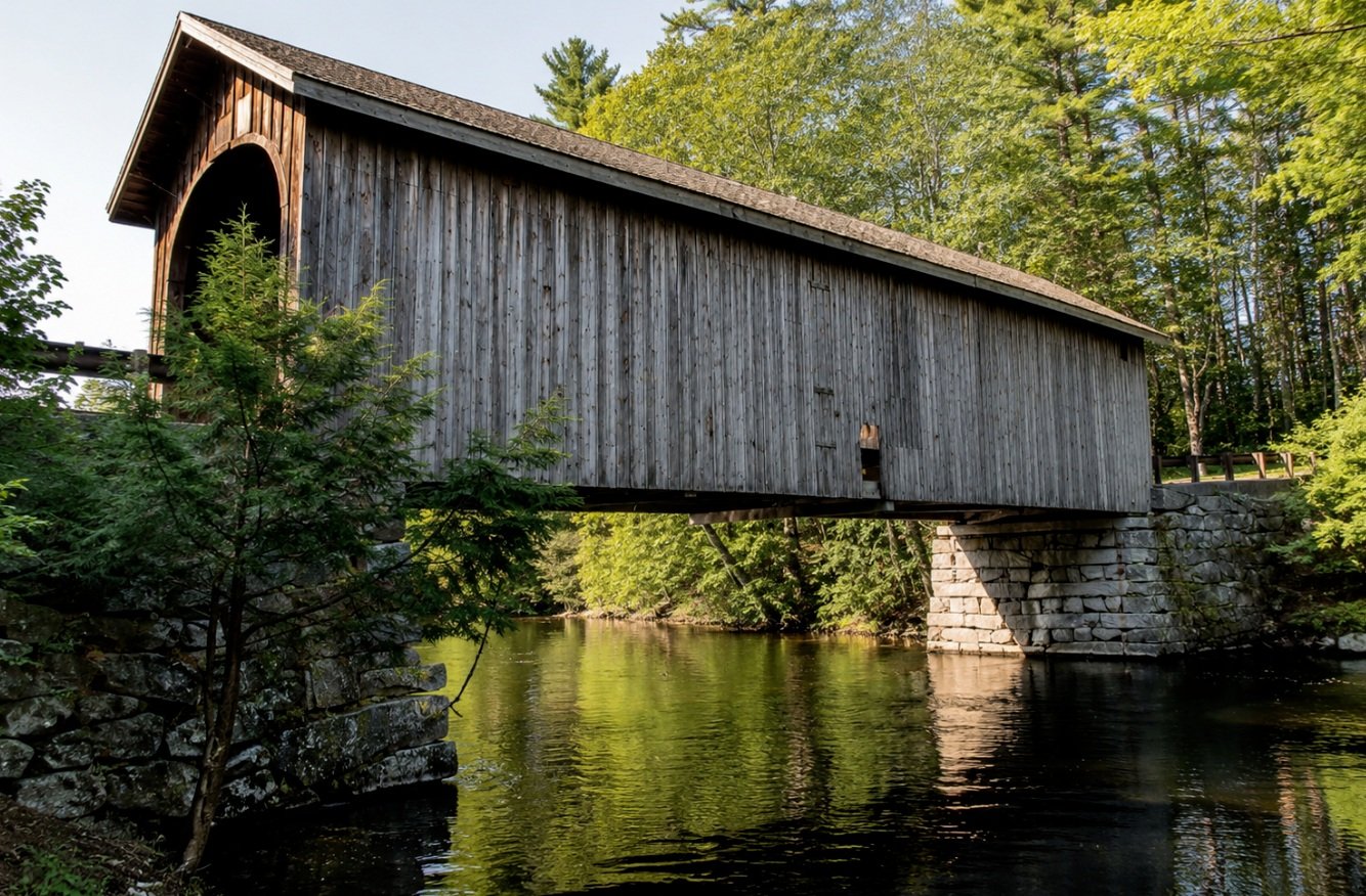 Looking for something unique to explore during your stay?

Babbs Bridge is one of Maine's last remaining covered bridges. Originally built in 1840 to connect the towns of Windham and Gorham, it provided a vital crossing over the Presumpscot River for