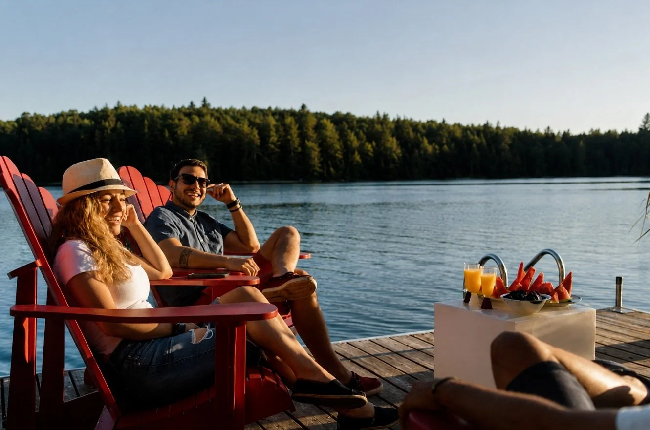 This is what a vacation at Crystal Lake House looks like.

Good company and lake views. At Crystal Lake House, some of the best moments happen right here &mdash; sitting by the water, catching up, and enjoying a Maine summer day together. 

Your lake