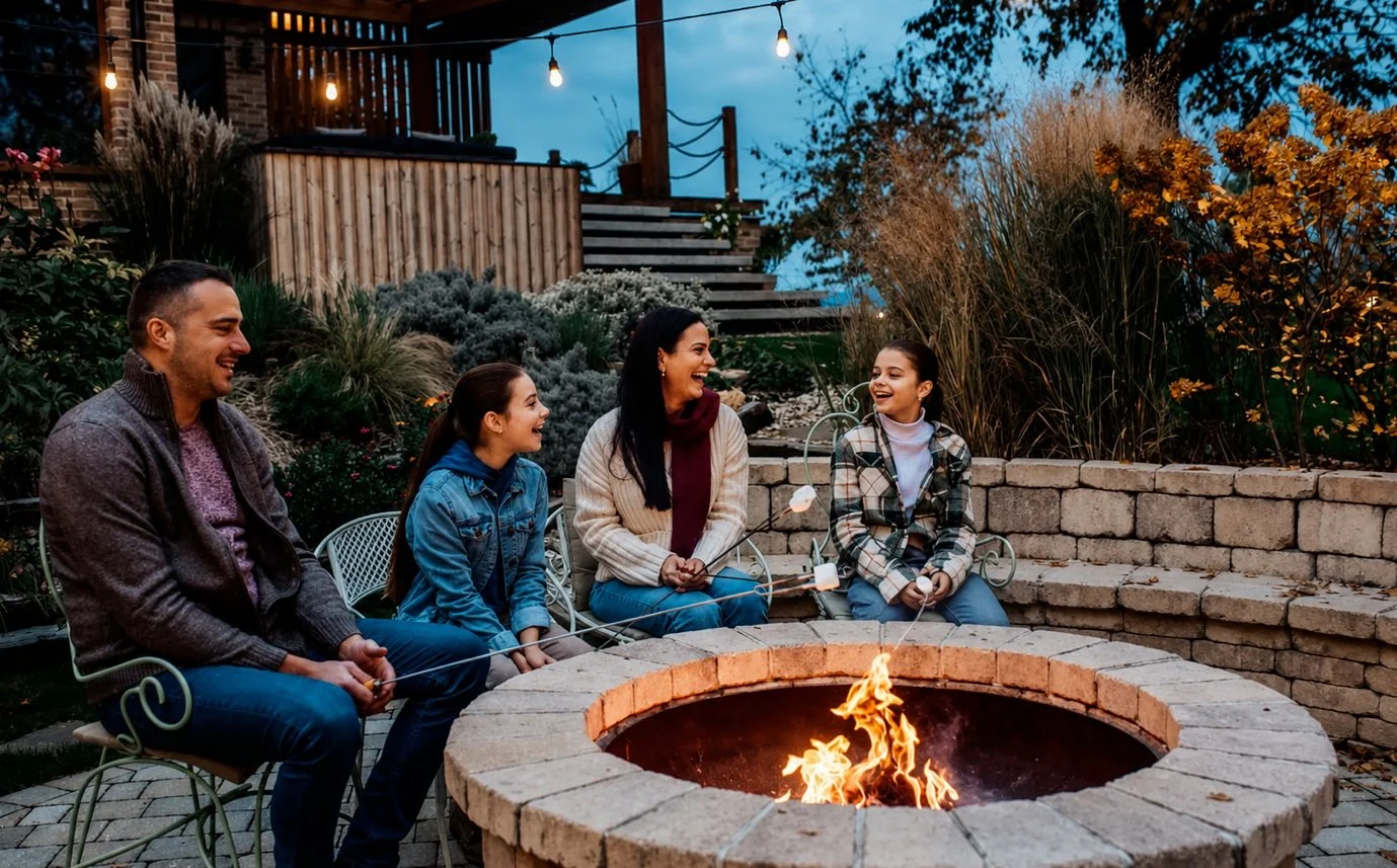 Spend the day exploring, enjoying the outdoors, or simply taking your time &mdash; then come back home, settle in, and gather around the fire pit and enjoy the sunset.

Good company, a warm fire, and a quiet evening together make the perfect ending t