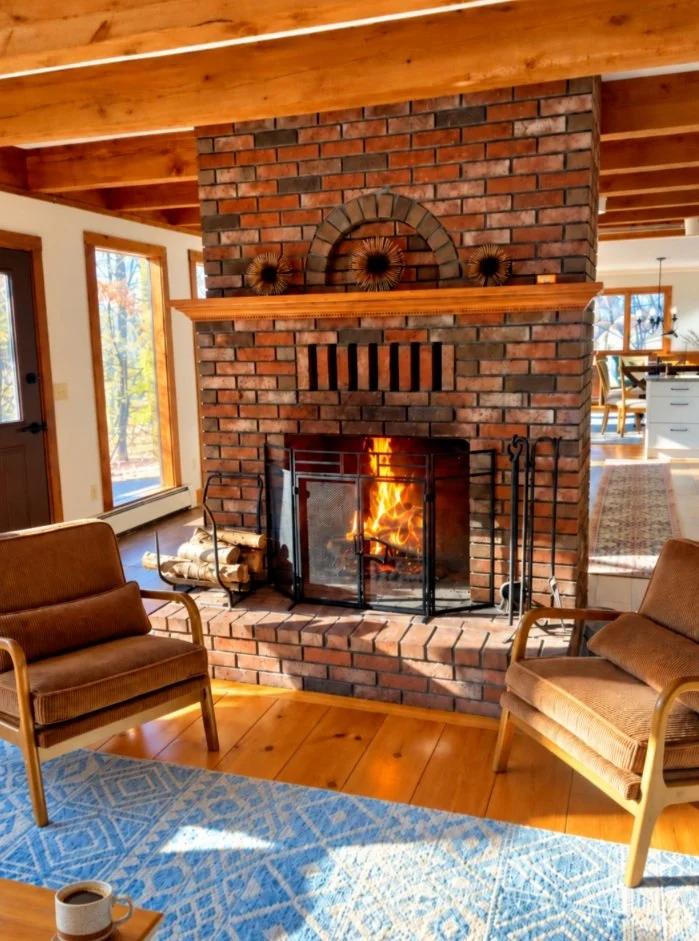 Cozy days at Windham Retreat!

Now that the crisp fall air is here, it&rsquo;s the perfect time to get the fireplace going, settle into the living room, and enjoy the warmth while looking out at the trees surrounding the house. It almost feels like y