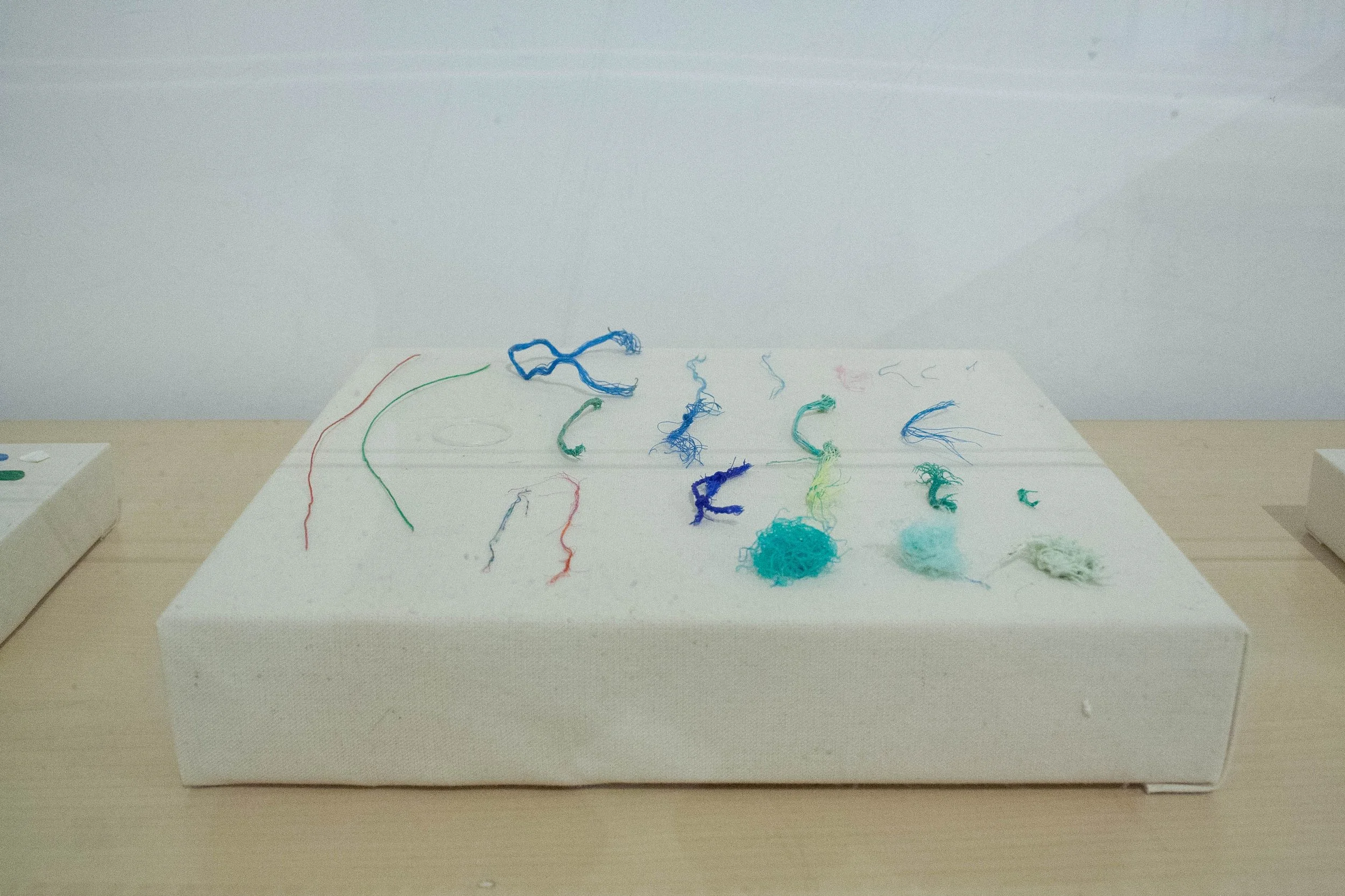 Party / 
Microplastics collected on canvas.
30 cm x 30 cm
2023