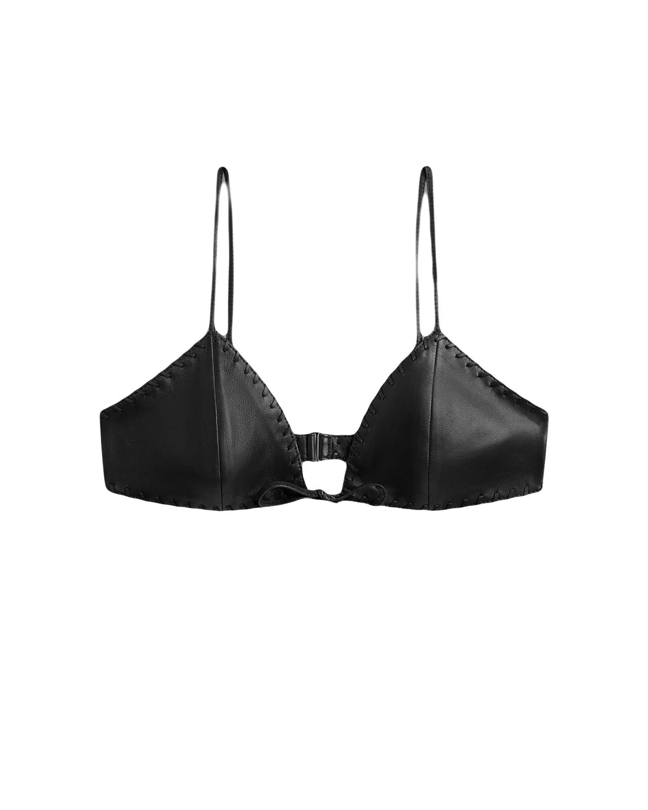 Khy leather bra top