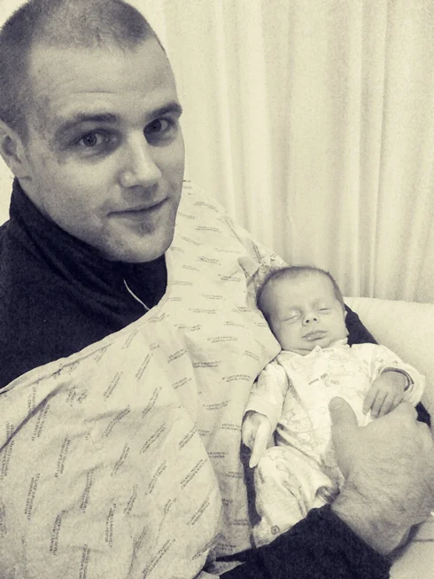 This was his first day of being completely disconnected. The feeling of holding him without having to be concerned about any tubes, or wires being yanked out of place was heavenly. I did sit there for hours.