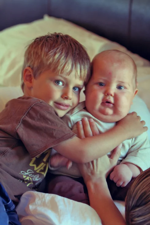Luke with big brother Noah.