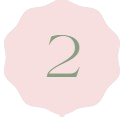 Number 2 on a decorative pink and green background