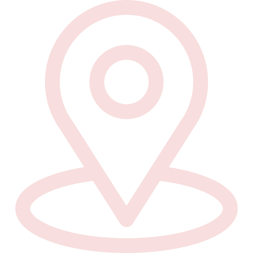 Map marker icon on a black background.