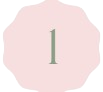 Number one in a pink badge or shape
