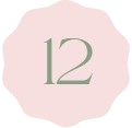 Number 12 written on a light pink background