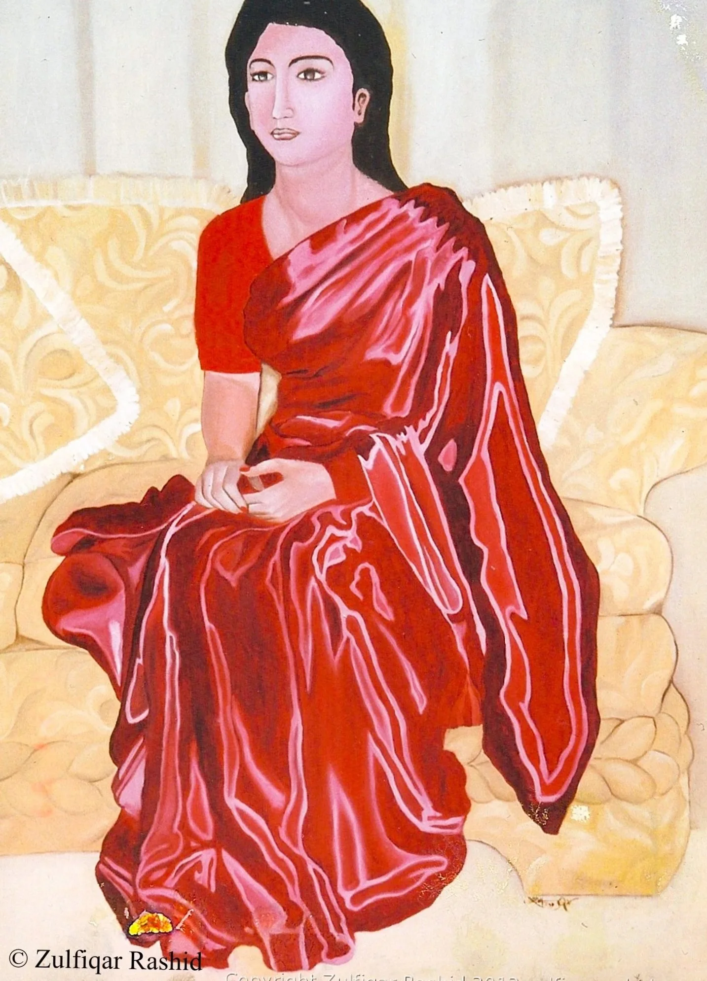 Woman in Sari (48x36)