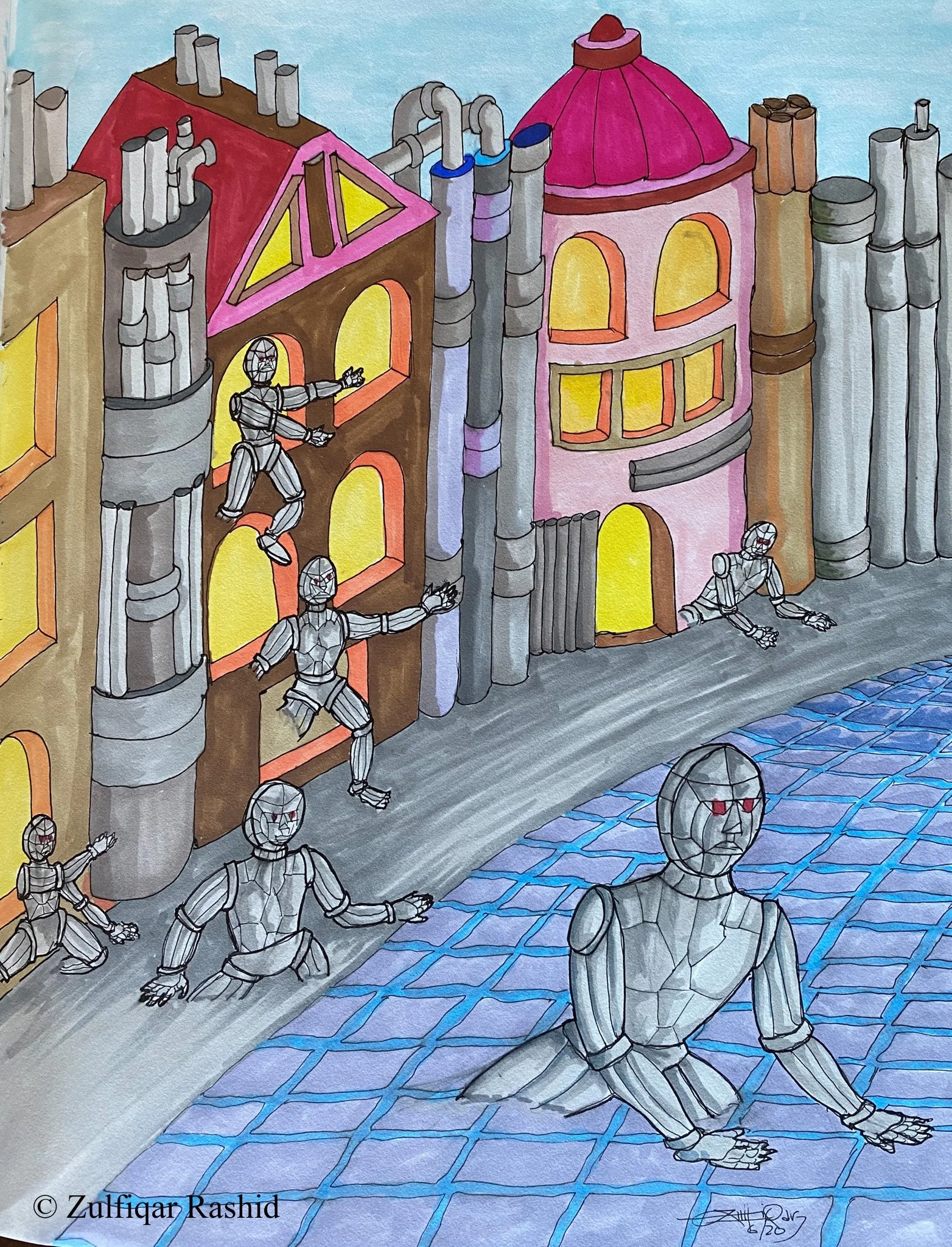 Robots From the Abyss #2 (8.5x11)