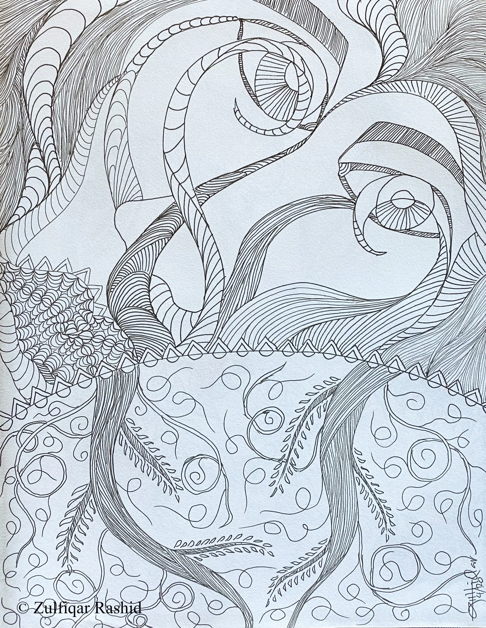 Forest Face (8.5x11)