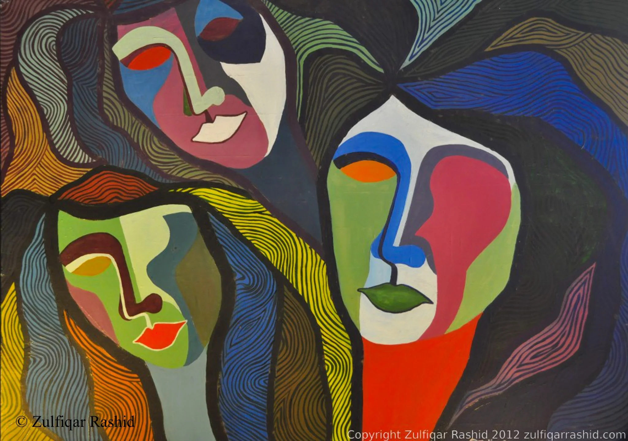 Three Faces #1 (36x48)