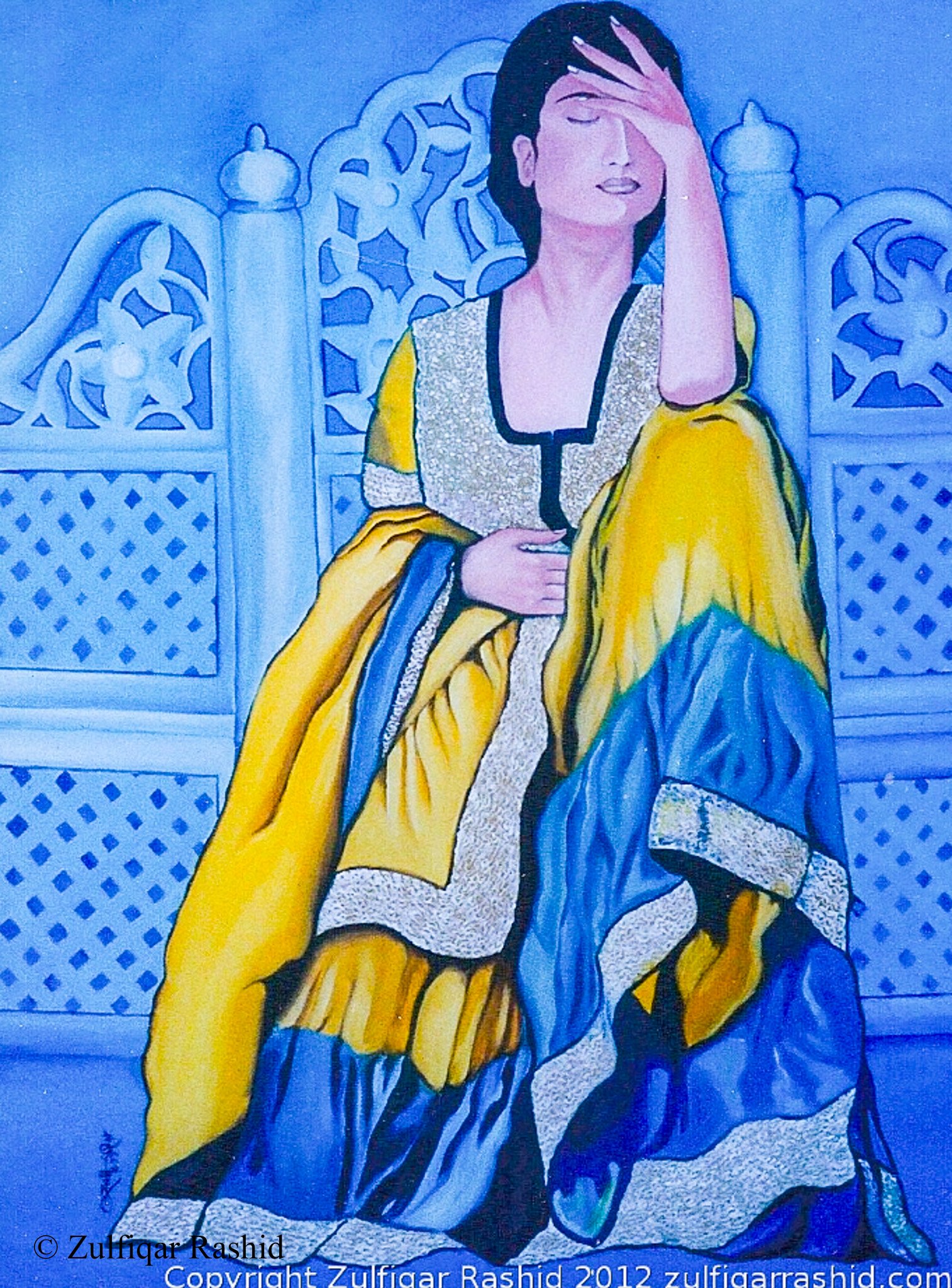 Woman in Sharara (48x36)