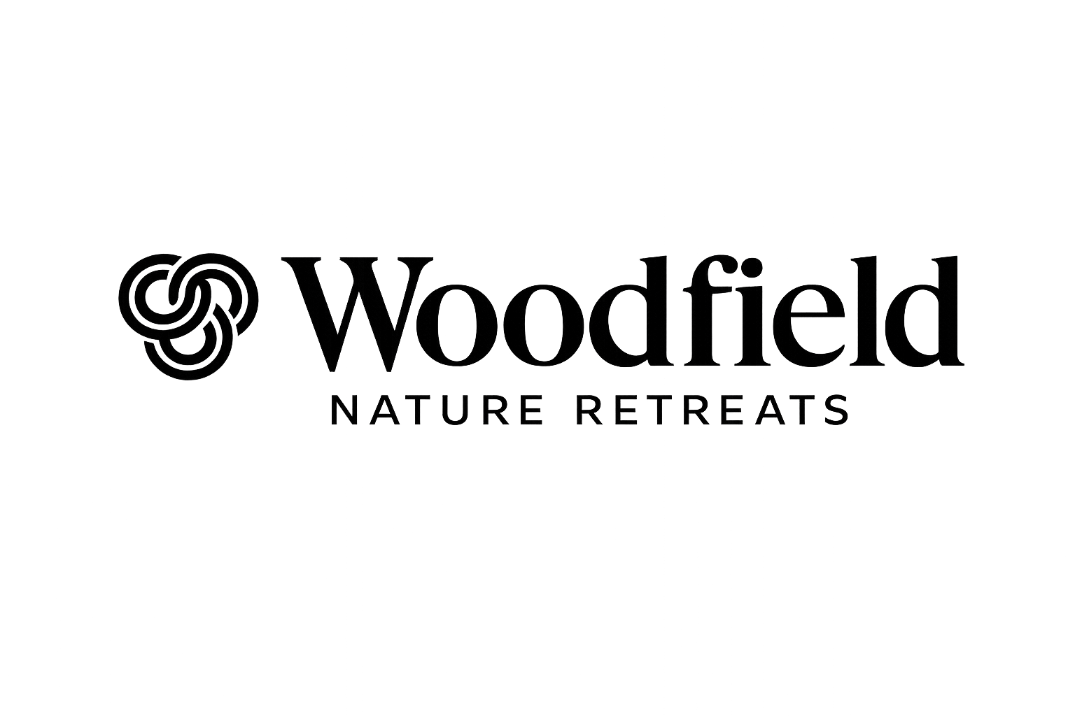 Logo with a black stylized swirled leaf and the text "Vivaldi" in large font, and "Nature Retreats" in smaller font underneath.
