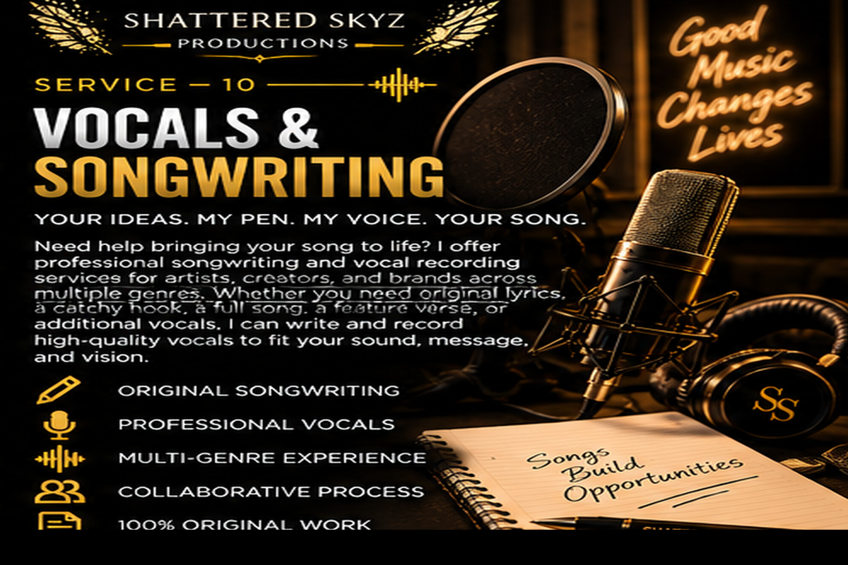 Custom Songwriting and vocals