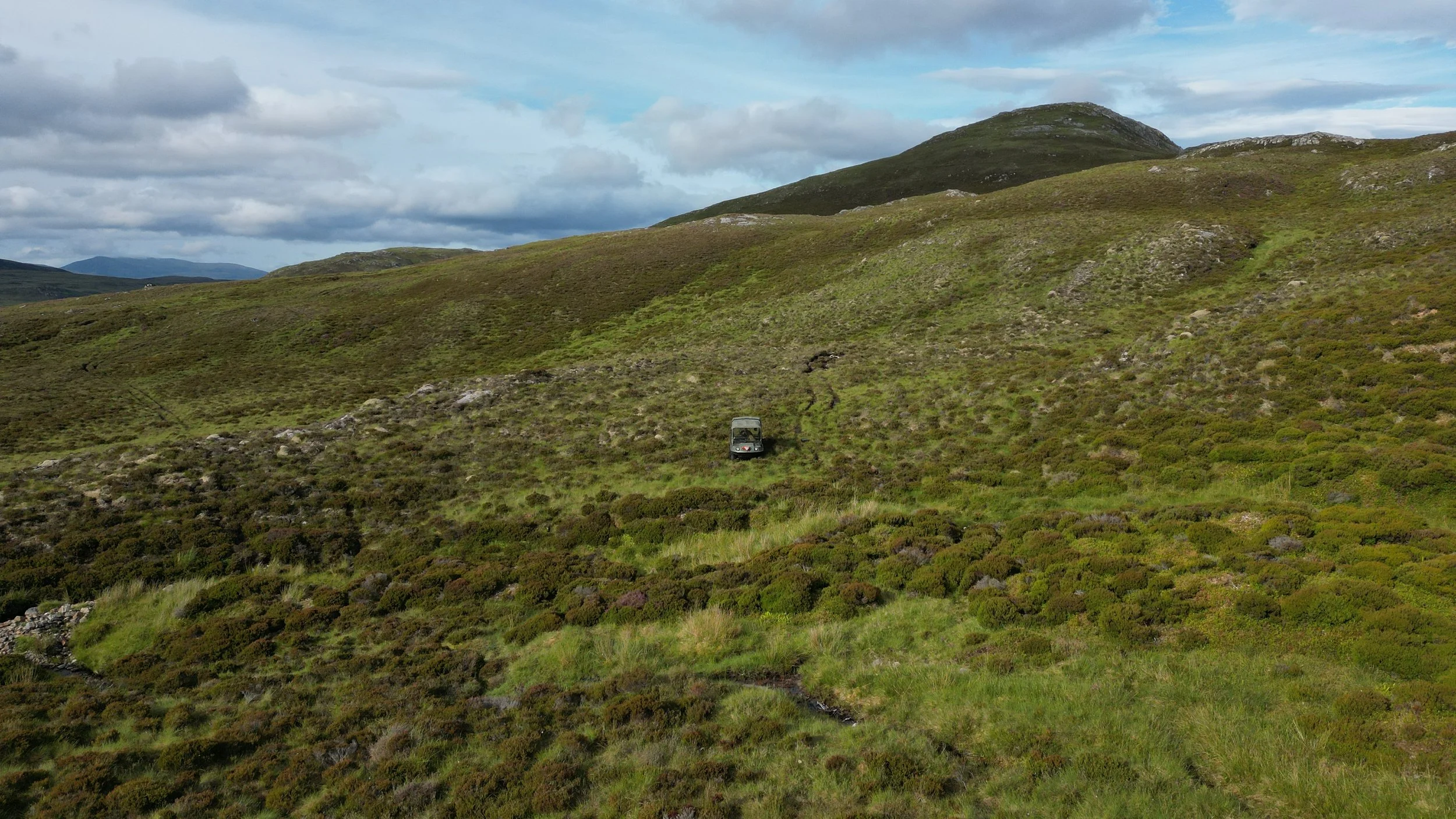 Picture of the Argo in the middle of nowhere from the drone.