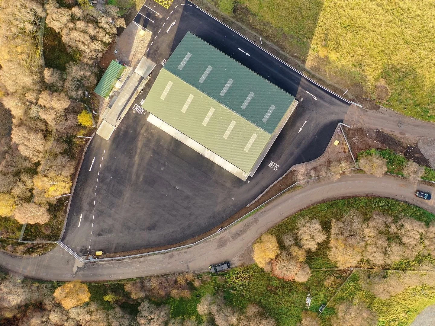 Construction Monitoring / Photography. A completed recycling project in Aviemore. #constructionmonitoring #aerialphotography