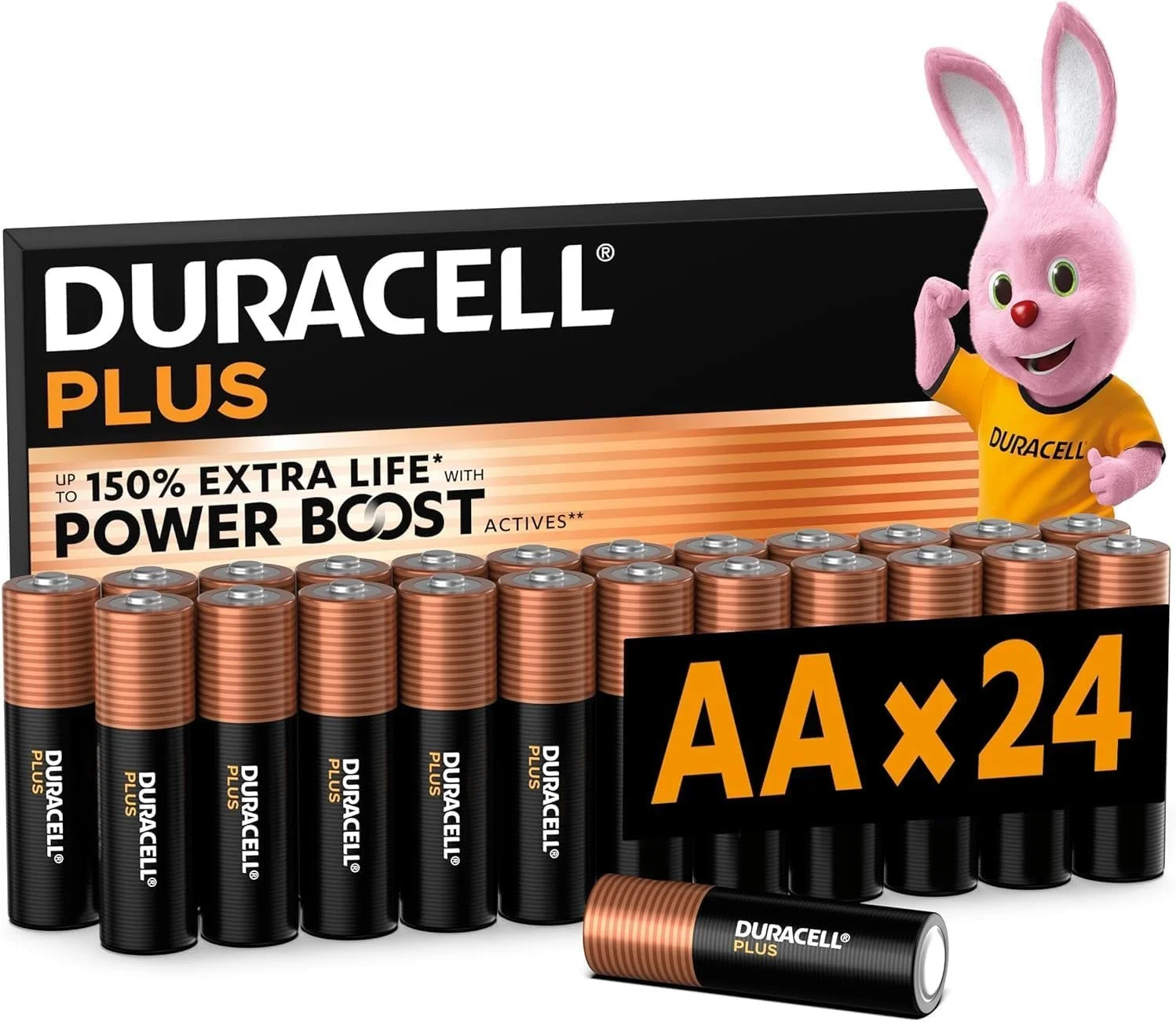 Duracell Plus AA Batteries (24 Pack)