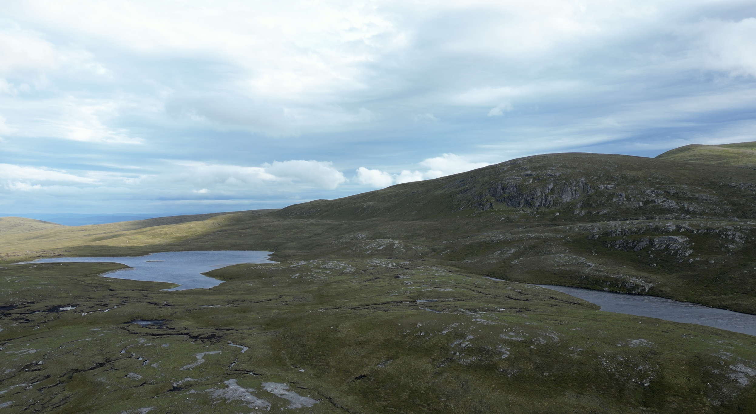 Aerial phot of the hidden lochs.