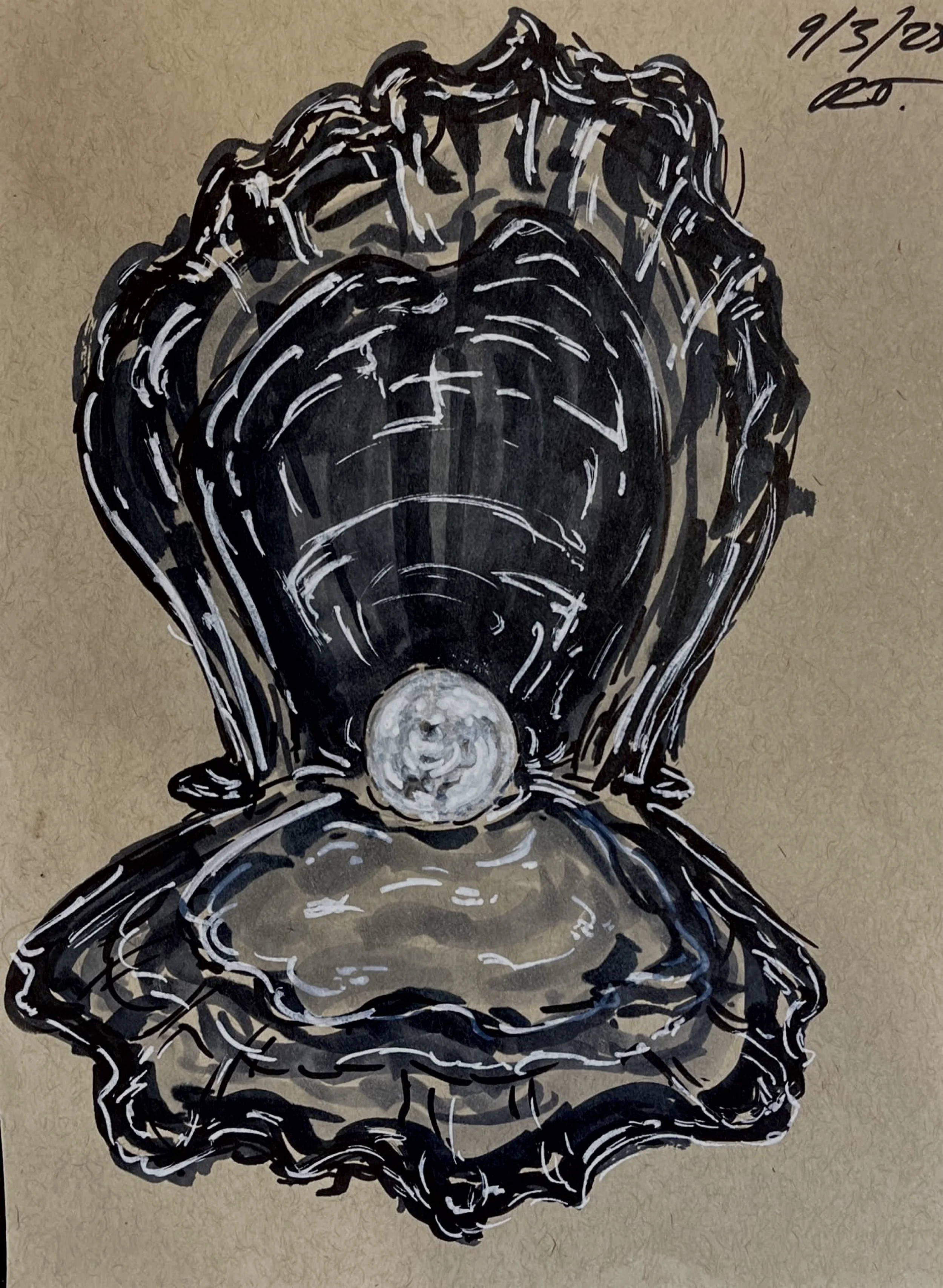 "Autonomy Pt. 1" 
Alcohol and acrylic marker on paper