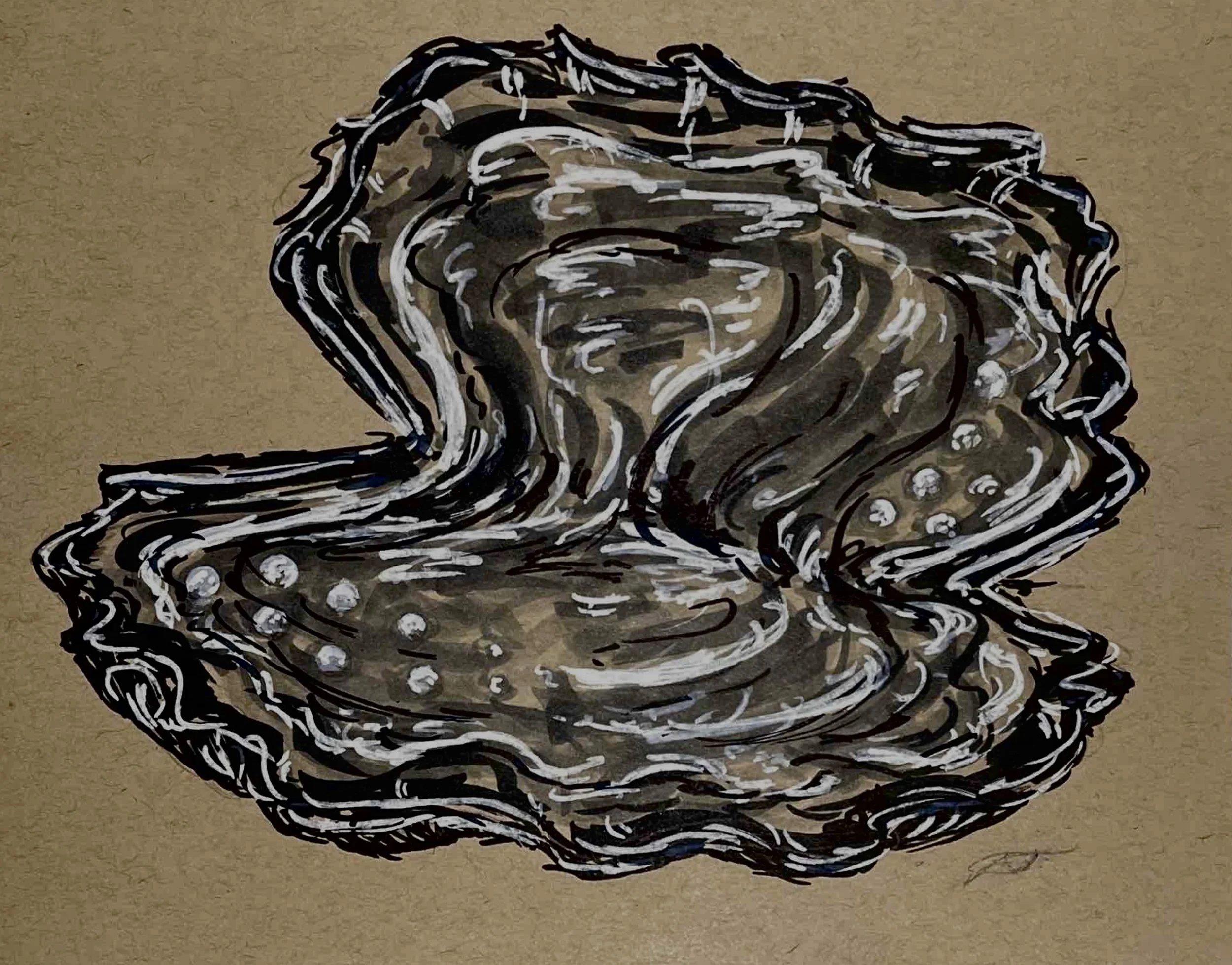 "Autonomy Pt. 6"
Alcohol and acrylic marker on paper