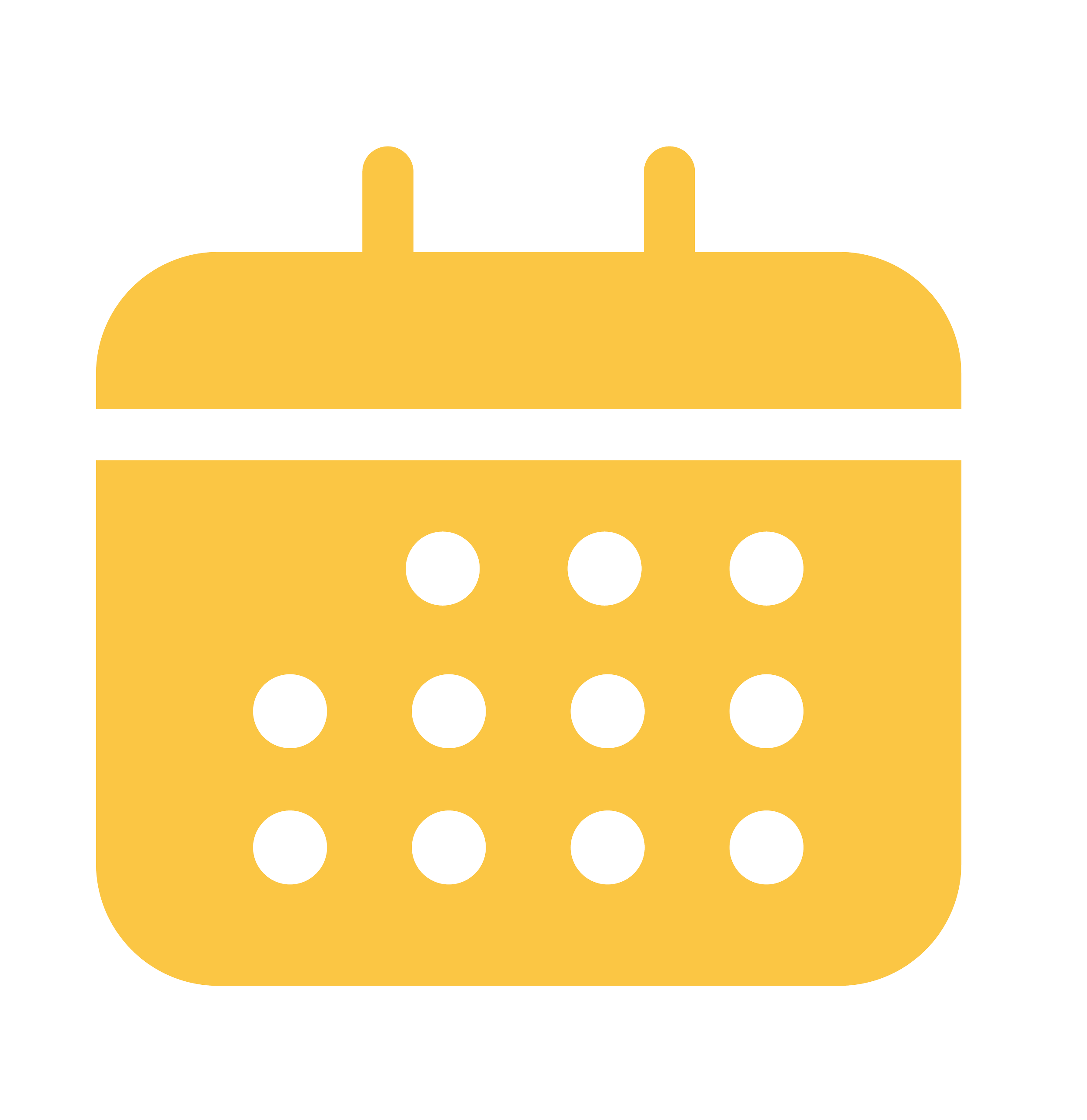 icono amarillo con forma de calendario