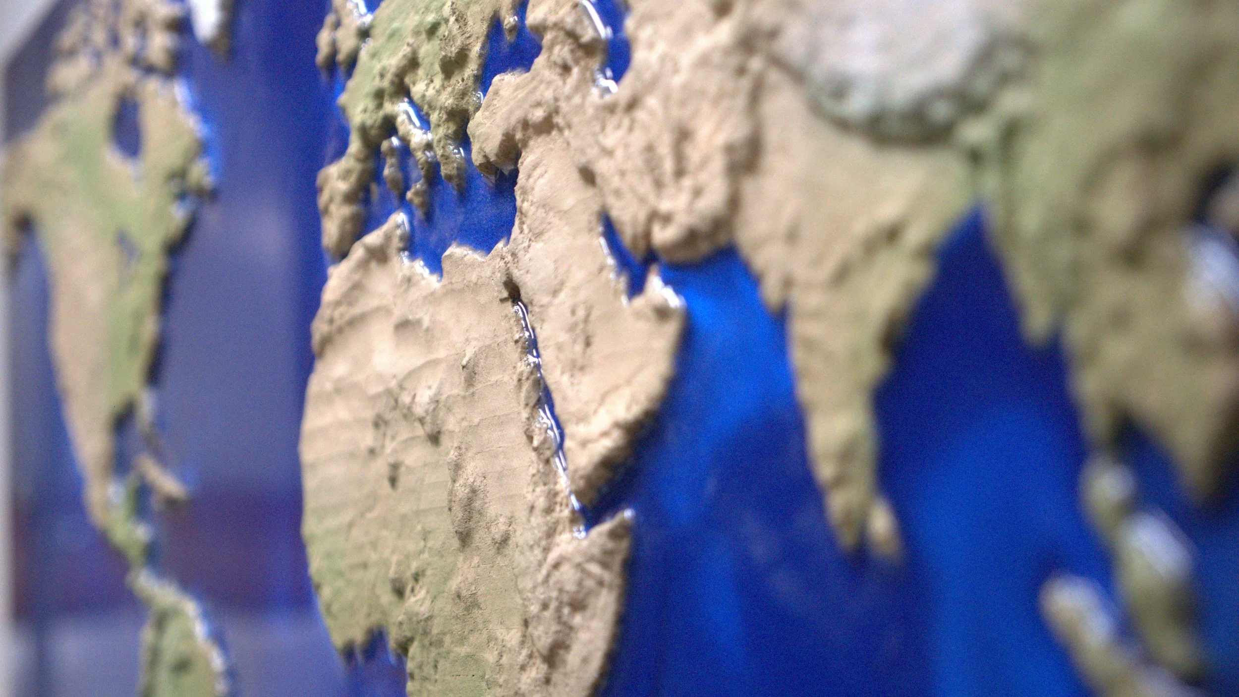 World map closeup
