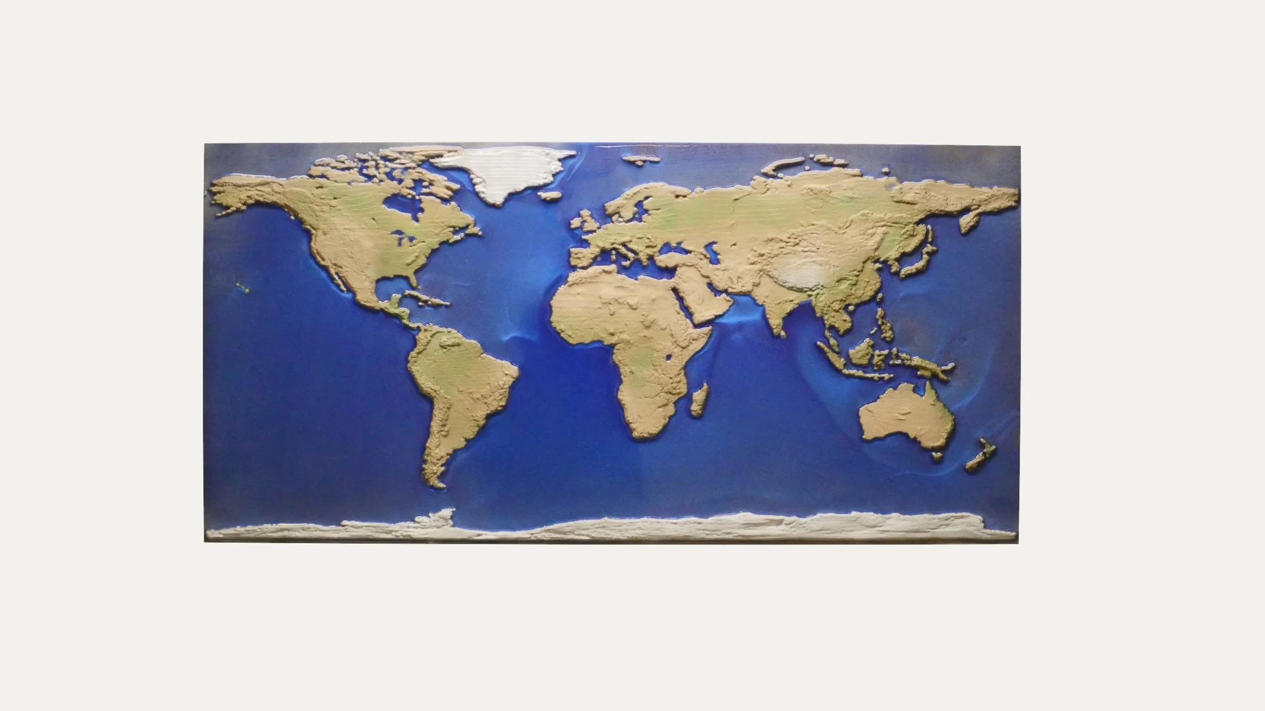 World Map on white wall