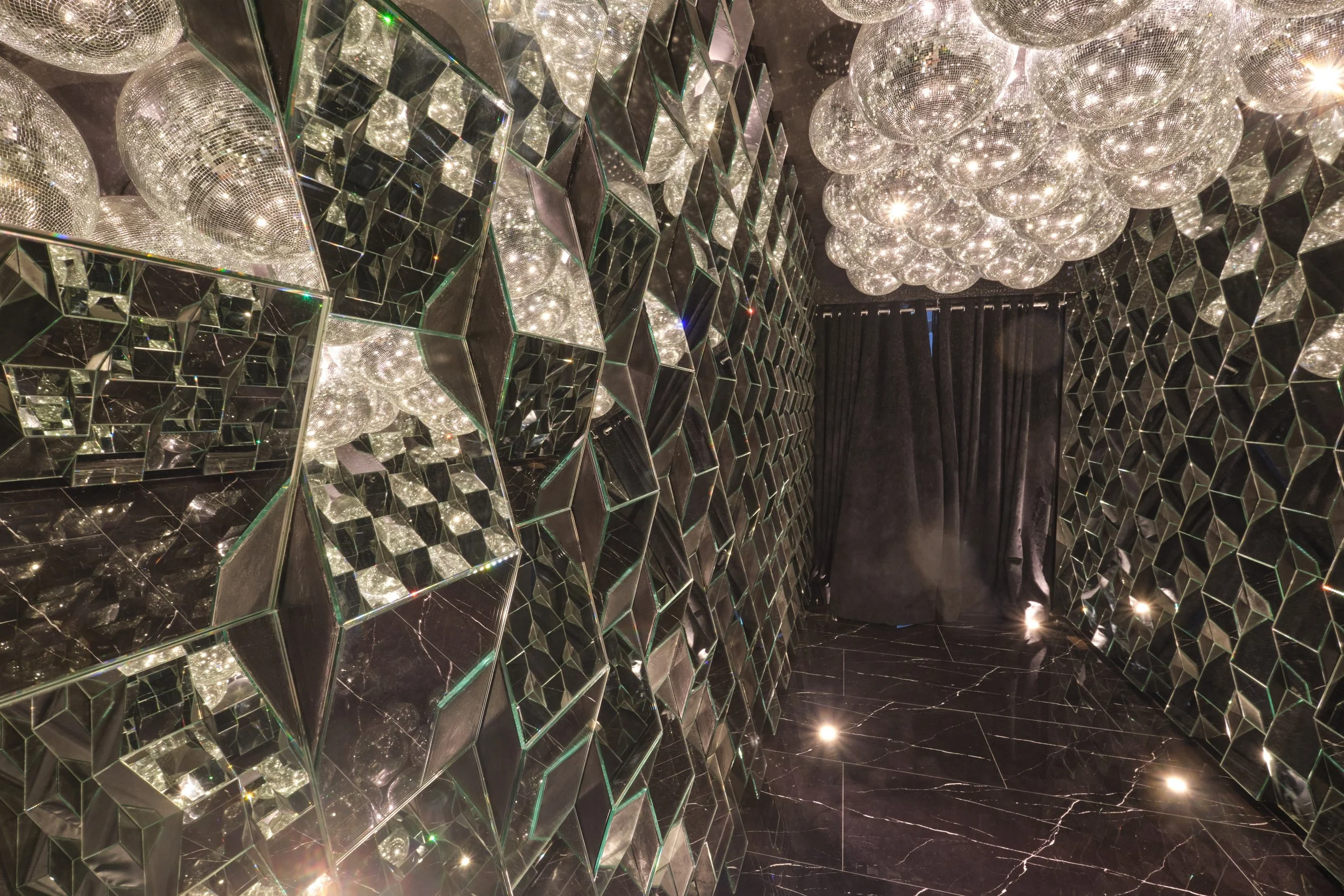 The mirrored entrance at Stardust