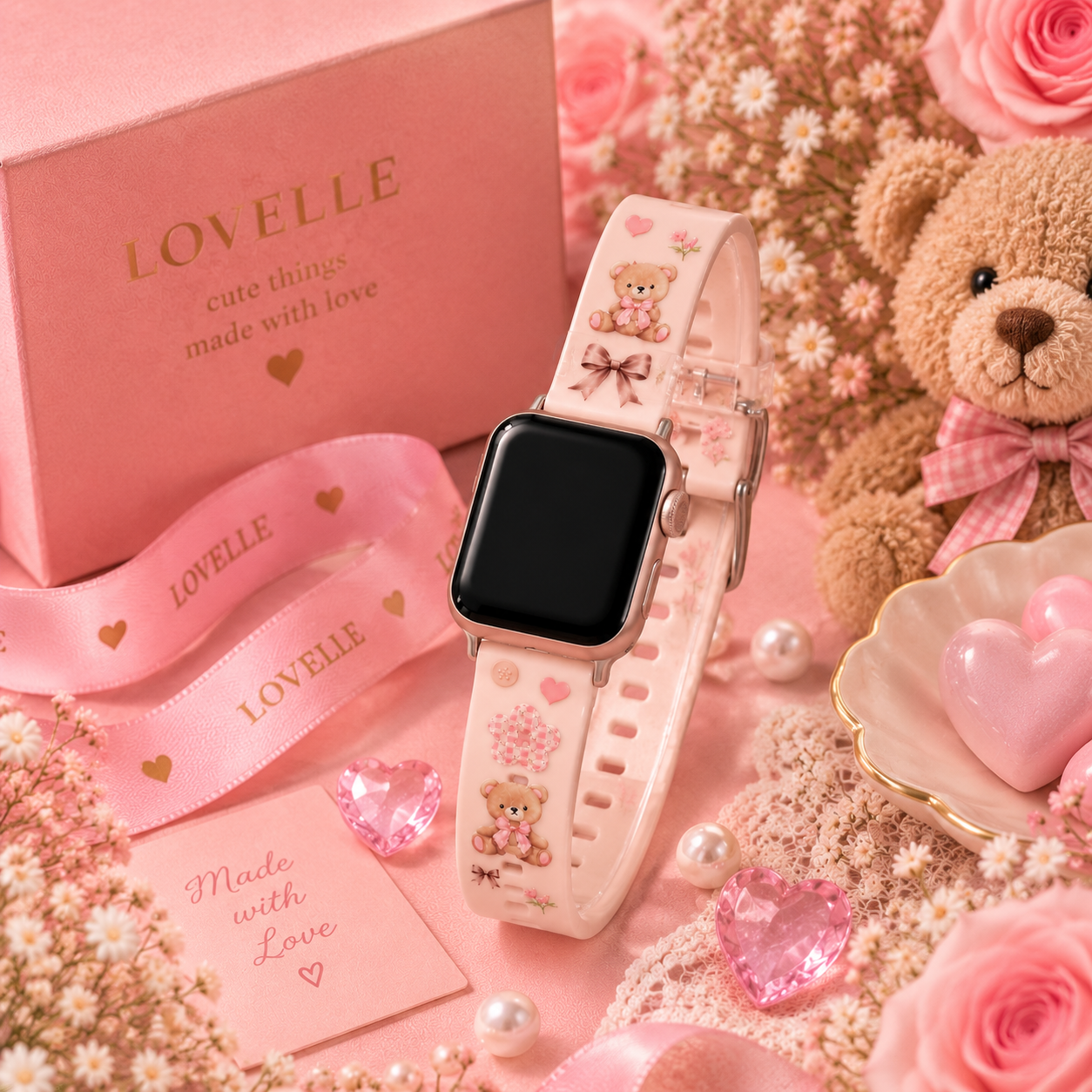 Teddy Love Bear Apple Watch Band