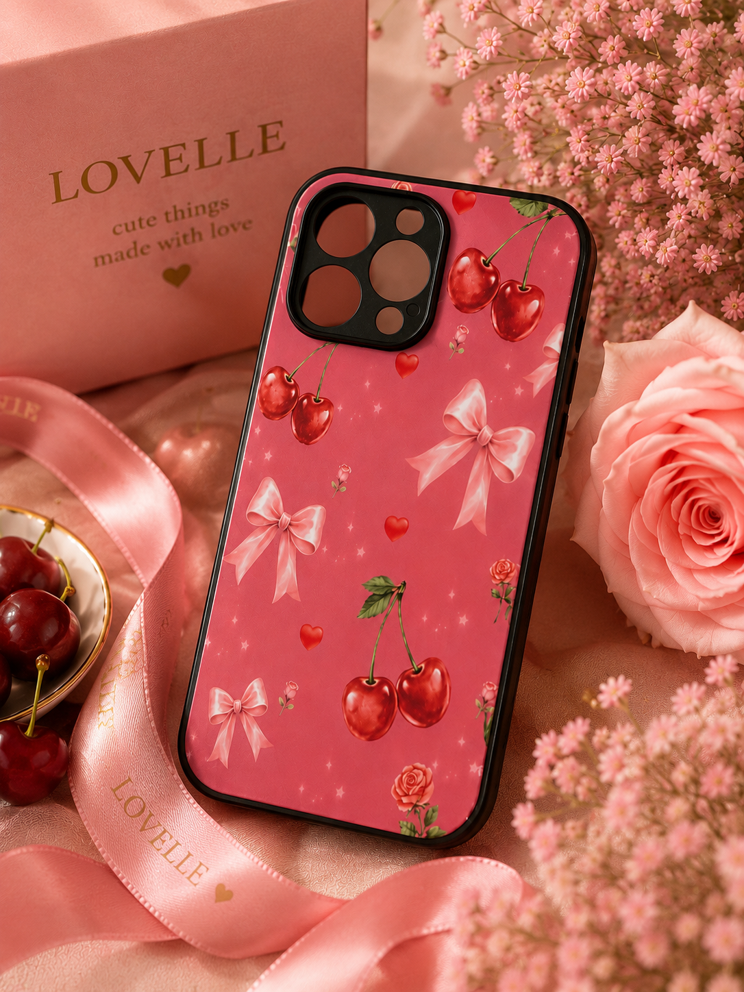 Cherry Kiss iPhone Case