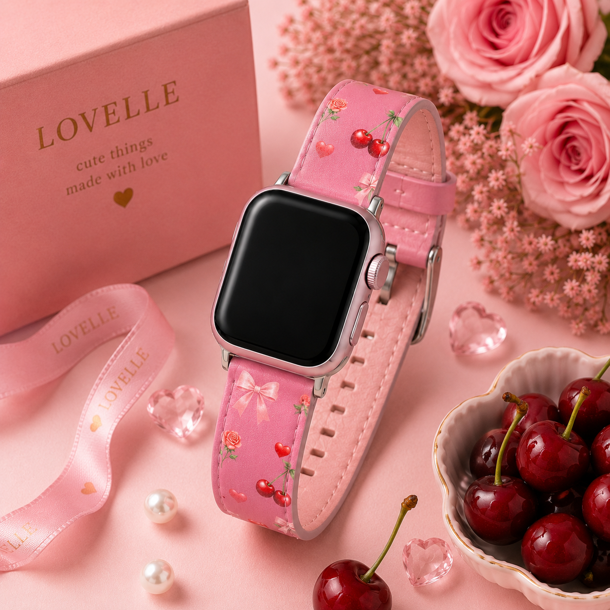 Cherry Kiss Apple Watch Band