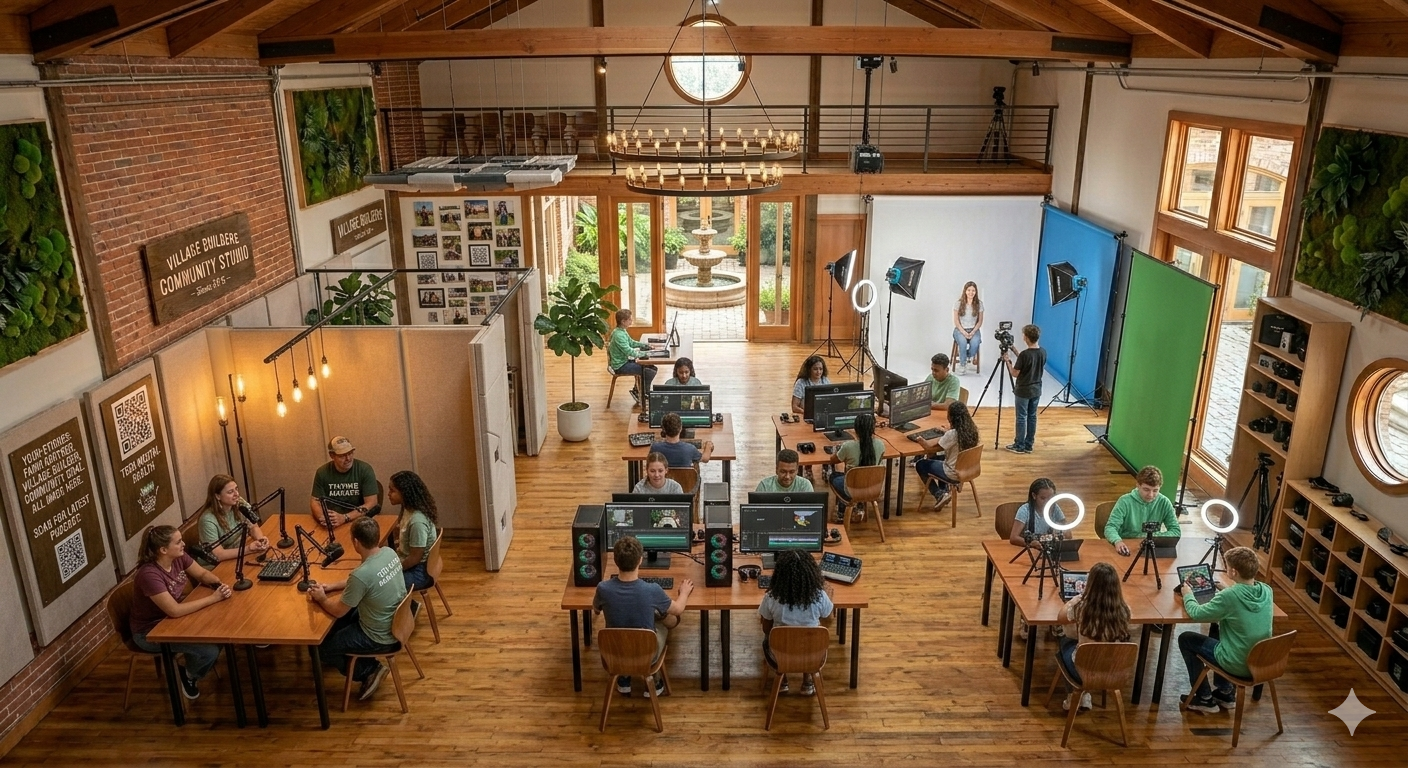 a rendering for what what KREO Commons Computer Science Lab will look like.