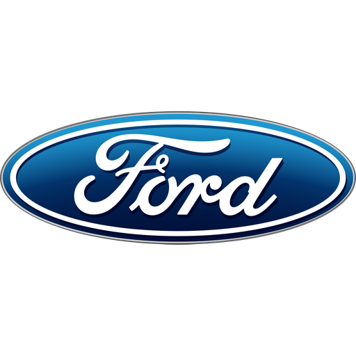 Ford logo with blue oval and white cursive text