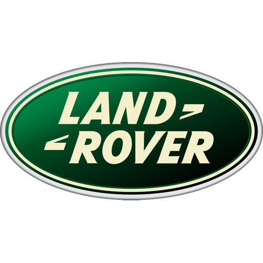 Land Rover logo with green and white oval design.