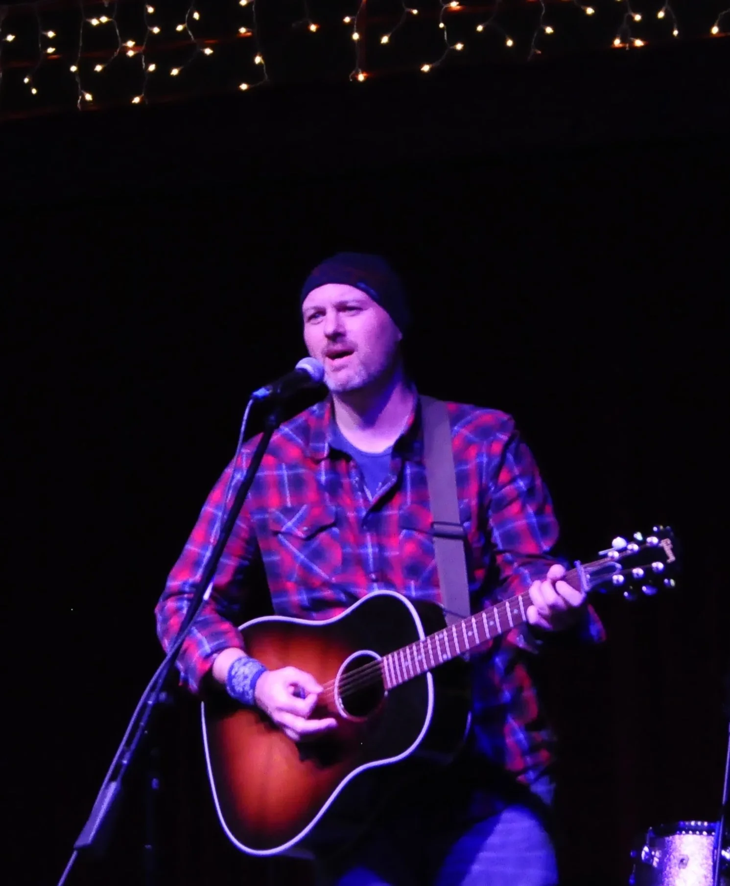 Ed Dupas on stage.