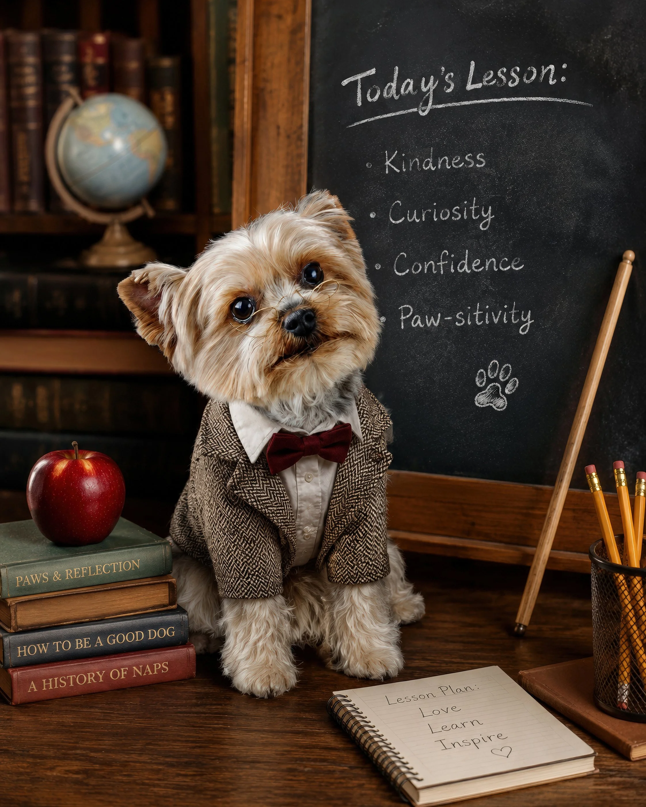 The Pawfessional  
Creative portraits featuring your pet in a profession that fits their personality.