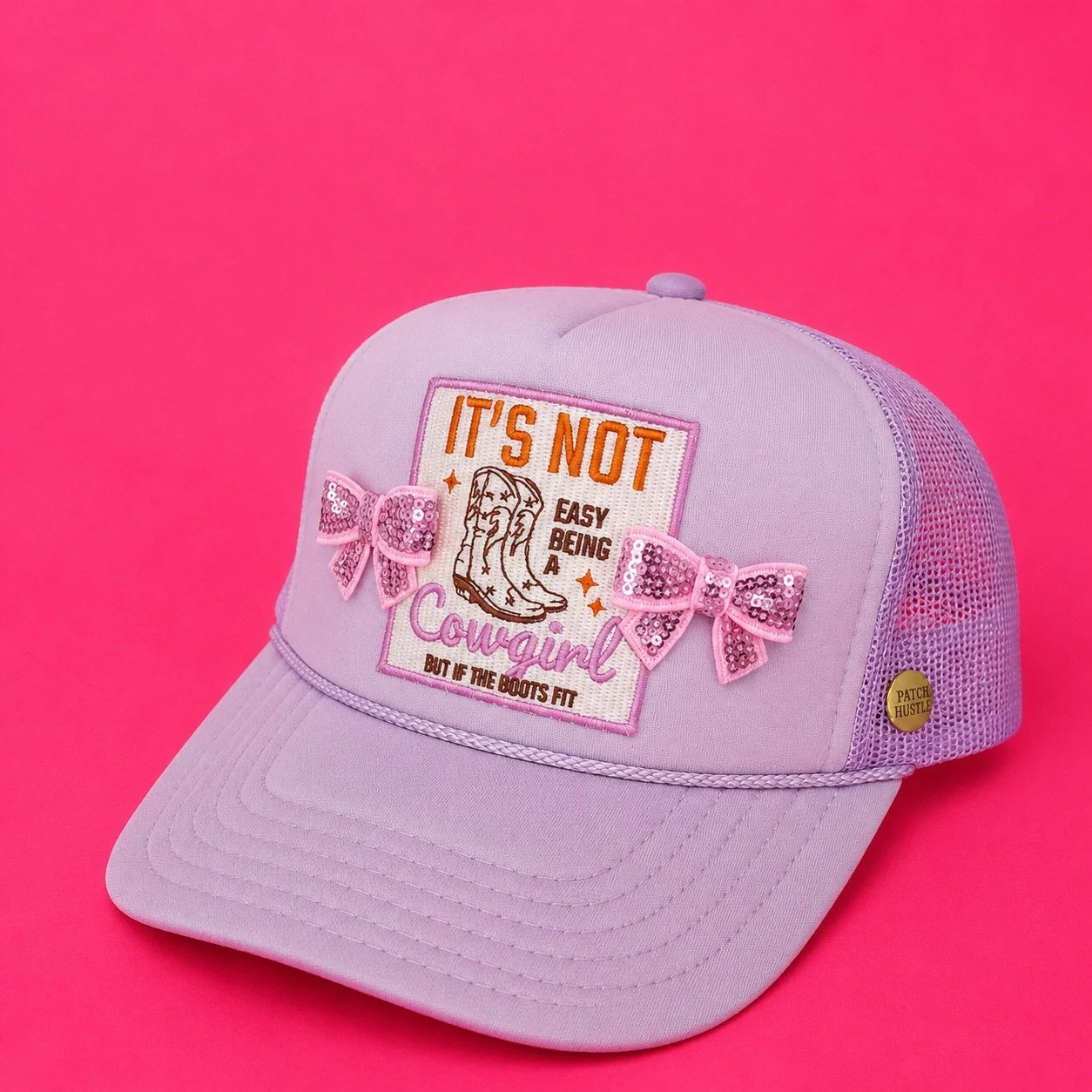 It's Not Easy Being a Cowgirl Trucker Hat