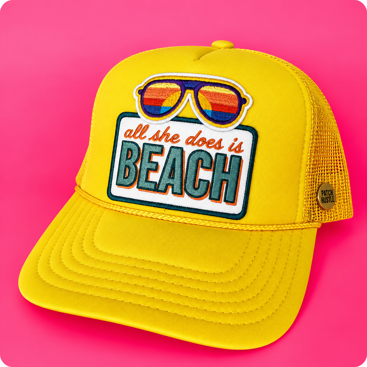 All She Does is BEACH Trucker Hat