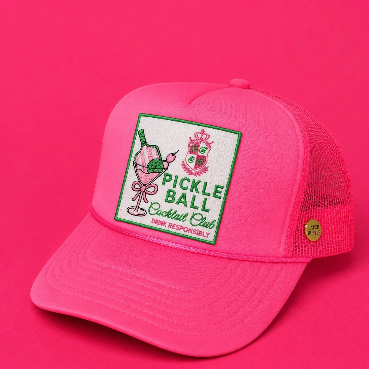 Pickleball Cocktail Club Trucker Hat