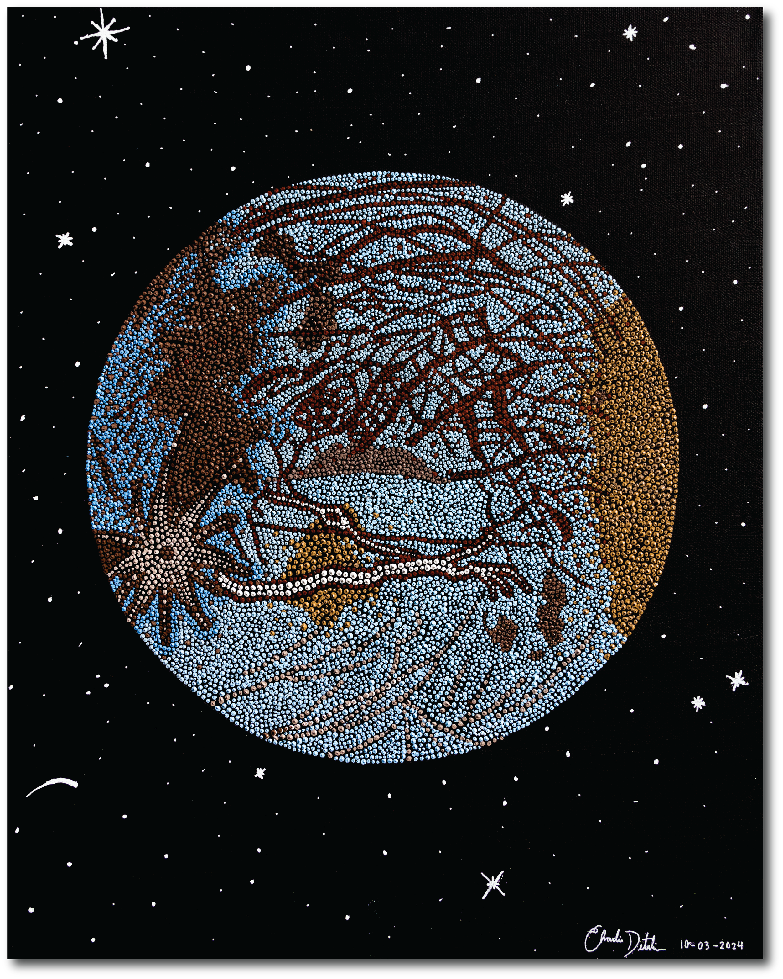 Europa_v1 | 16" x 20" | Acrylic on Canvas | 2024