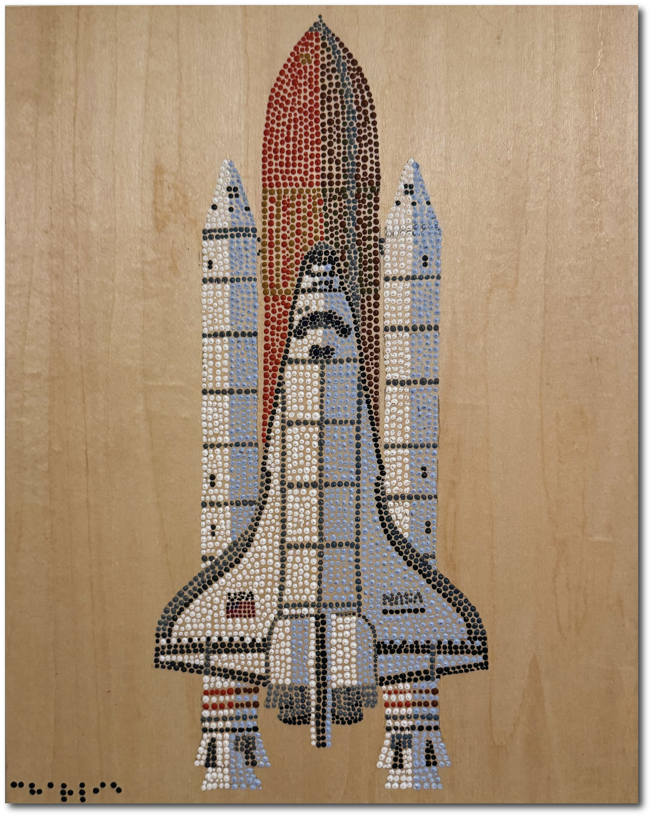 Space Shuttle | 11" x 14" | Acrylic on Birch Panel | 2026