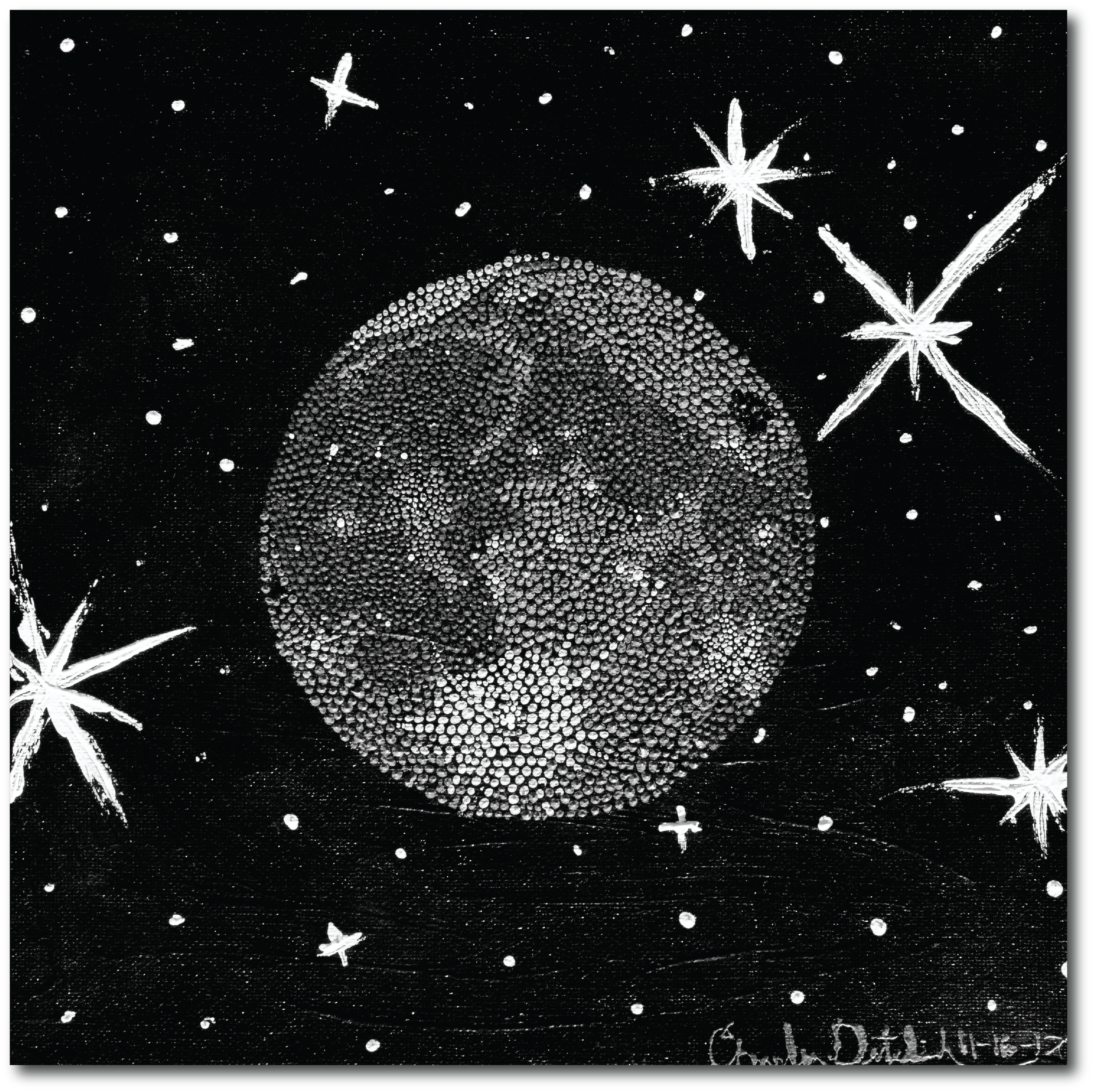 Moon | 10" x 10" | Acrylic on Canvas | 2016