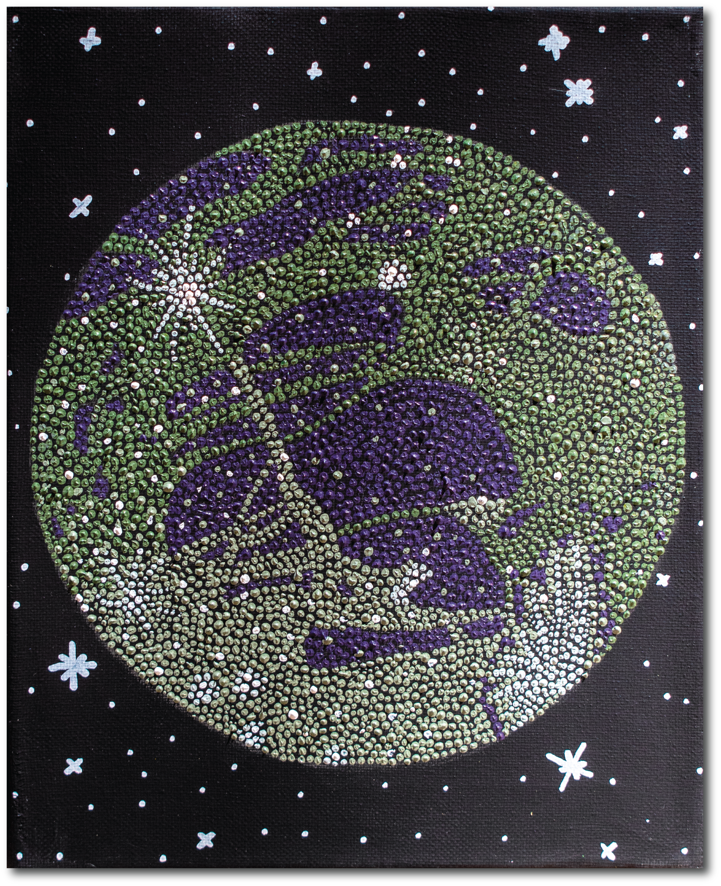 Ganymede | 8.5" x 11" | Acrylic on Canvas | 2025