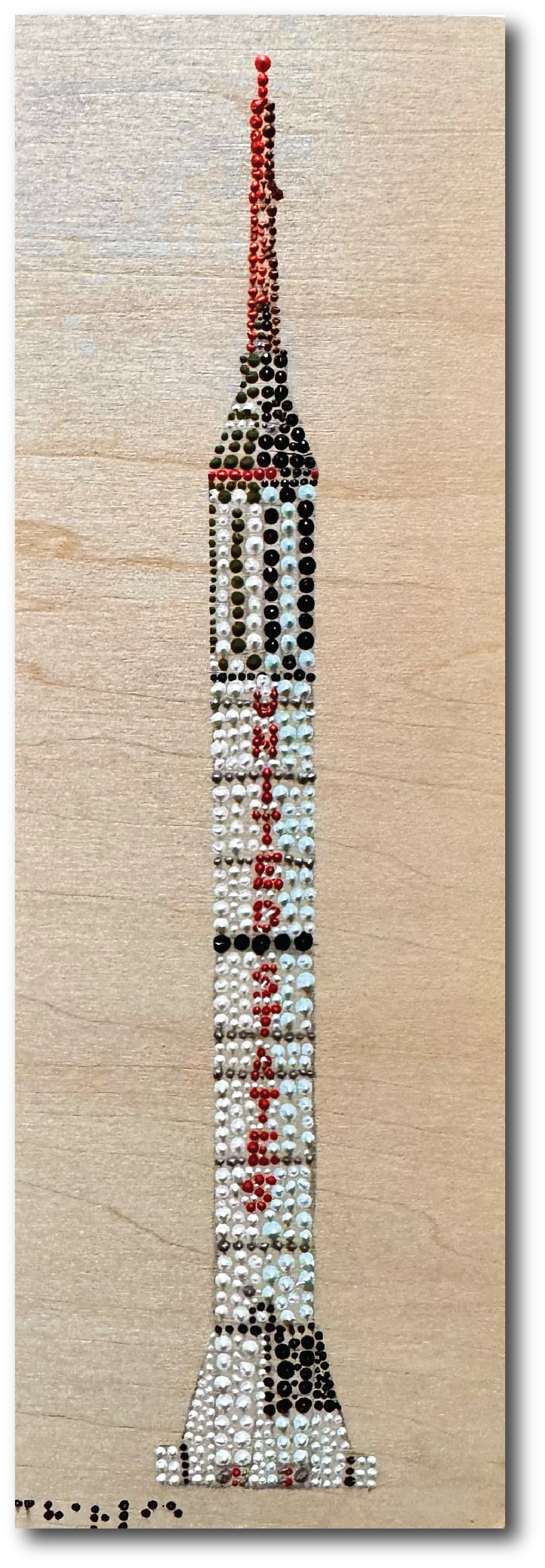 Mercury-Redstone 3 | 3" x 9" | Acrylic on Birch Panel | 2026